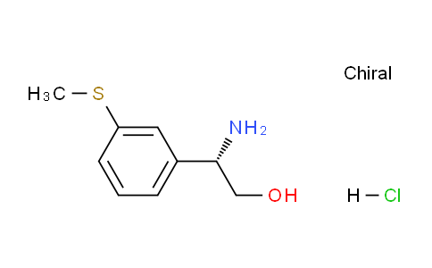 CAS No. 2061996-54-9, (S)-2-Amino-2-(3-(methylthio)phenyl)ethanol hydrochloride