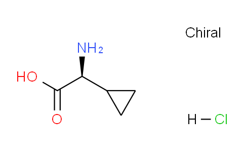 CAS No. 1253789-79-5, (S)-2-Amino-2-cyclopropylacetic acid hydrochloride