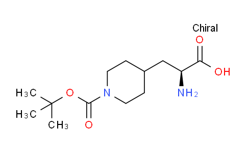 CAS No. 1217755-45-7, (S)-2-Amino-3-(1-(tert-butoxycarbonyl)piperidin-4-yl)propanoic acid