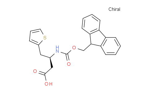 CAS No. 270262-98-1, (S)-3-((((9H-Fluoren-9-yl)methoxy)carbonyl)amino)-4-(thiophen-2-yl)butanoic acid