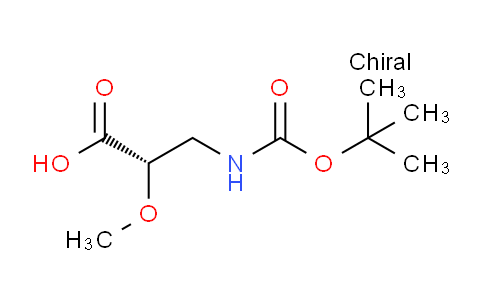 CAS No. 412352-66-0, (S)-3-((tert-Butoxycarbonyl)amino)-2-methoxypropanoic acid