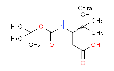 CAS No. 2171245-83-1, (S)-3-((tert-Butoxycarbonyl)amino)-4,4-dimethylpentanoic acid