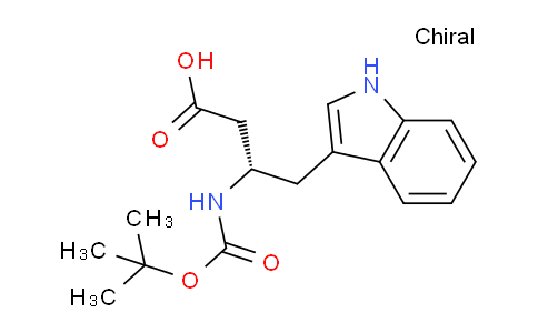 CAS No. 229639-48-9, (S)-3-((tert-Butoxycarbonyl)amino)-4-(1H-indol-3-yl)butanoic acid