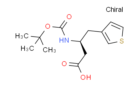 270263-00-8 | (S)-3-((tert-Butoxycarbonyl)amino)-4-(thiophen-3-yl)butanoic acid