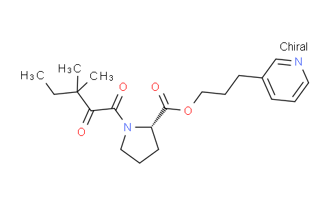 CAS No. 186452-09-5, (S)-3-(Pyridin-3-yl)propyl 1-(3,3-dimethyl-2-oxopentanoyl)pyrrolidine-2-carboxylate
