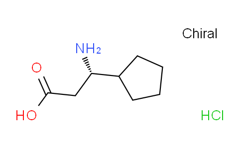CAS No. 1956435-02-1, (S)-3-Amino-3-cyclopentylpropanoic acid hydrochloride