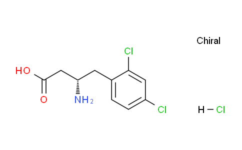 CAS No. 331847-11-1, (S)-3-Amino-4-(2,4-dichlorophenyl)butanoic acid hydrochloride