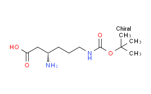 CAS No. 1956436-56-8, (S)-3-Amino-6-((tert-butoxycarbonyl)amino)hexanoic acid