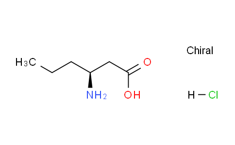 CAS No. 64234-61-3, (S)-3-Aminohexanoic acid hydrochloride
