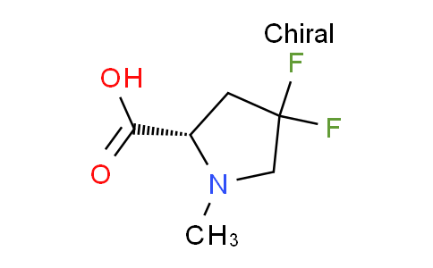 CAS No. 1305325-21-6, (S)-4,4-Difluoro-1-methylpyrrolidine-2-carboxylic acid