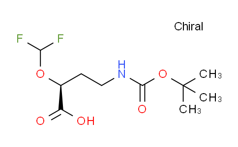 CAS No. 1807891-02-6, (S)-4-((tert-Butoxycarbonyl)amino)-2-(difluoromethoxy)butanoic acid