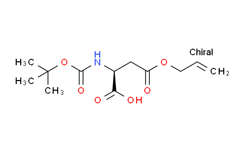 CAS No. 132286-77-2, (S)-4-(Allyloxy)-2-((tert-butoxycarbonyl)amino)-4-oxobutanoic acid