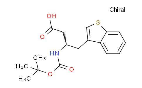 CAS No. 270063-45-1, (S)-4-(Benzo[b]thiophen-3-yl)-3-((tert-butoxycarbonyl)amino)butanoic acid