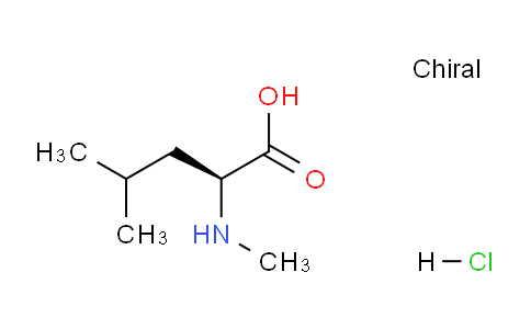 CAS No. 66866-69-1, (S)-4-Methyl-2-(methylamino)pentanoic acid hydrochloride