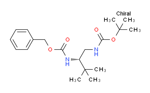 CAS No. 1374635-44-5, (S)-Benzyl tert-butyl (3,3-dimethylbutane-1,2-diyl)dicarbamate