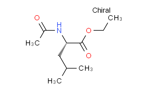 CAS No. 4071-36-7, (S)-Ethyl 2-acetamido-4-methylpentanoate