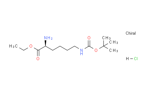 CAS No. 122456-82-0, (S)-Ethyl 2-amino-6-((tert-butoxycarbonyl)amino)hexanoate hydrochloride