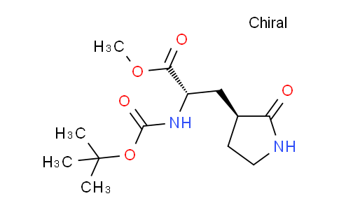 CAS No. 328086-60-8, (S)-Methyl 2-((tert-butoxycarbonyl)amino)-3-((S)-2-oxopyrrolidin-3-yl)propanoate