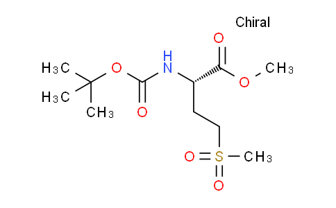CAS No. 160141-86-6, (S)-Methyl 2-((tert-butoxycarbonyl)amino)-4-(methylsulfonyl)butanoate