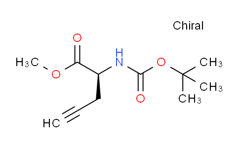 CAS No. 71460-02-1, (S)-Methyl 2-((tert-butoxycarbonyl)amino)pent-4-ynoate