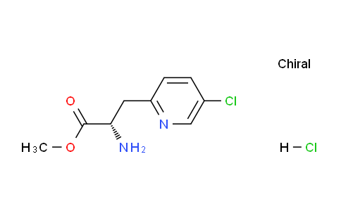 CAS No. 1810074-86-2, (S)-Methyl 2-amino-3-(5-chloropyridin-2-yl)propanoate hydrochloride