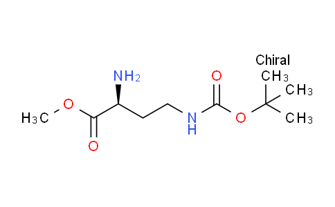 CAS No. 125279-44-9, (S)-Methyl 2-amino-4-((tert-butoxycarbonyl)amino)butanoate