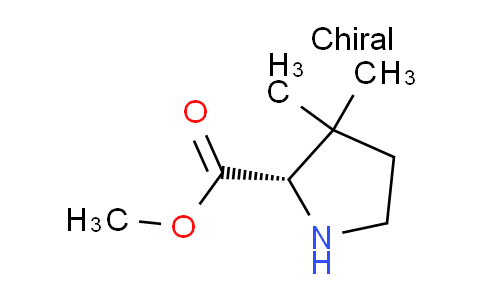 CAS No. 701197-44-6, (S)-Methyl 3,3-dimethylpyrrolidine-2-carboxylate