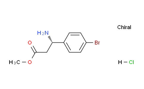 CAS No. 1245606-63-6, (S)-Methyl 3-amino-3-(4-bromophenyl)propanoate hydrochloride
