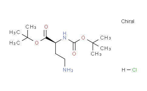 CAS No. 250611-08-6, (S)-tert-Butyl 4-amino-2-((tert-butoxycarbonyl)amino)butanoate hydrochloride