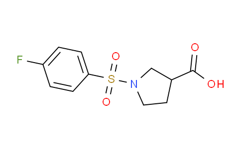 CAS No. 1171916-98-5, 1-((4-Fluorophenyl)sulfonyl)pyrrolidine-3-carboxylic acid