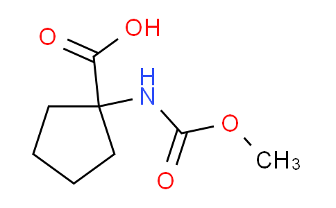 CAS No. 6949-76-4, 1-((Methoxycarbonyl)amino)cyclopentanecarboxylic acid