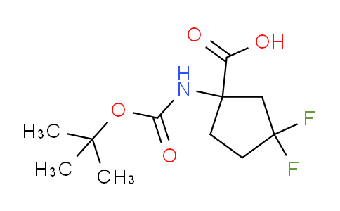 CAS No. 1936649-94-3, 1-((tert-Butoxycarbonyl)amino)-3,3-difluorocyclopentanecarboxylic acid