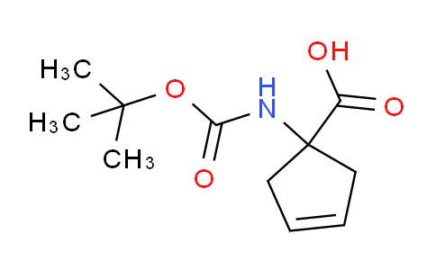 CAS No. 213316-20-2, 1-((tert-Butoxycarbonyl)amino)cyclopent-3-enecarboxylic acid