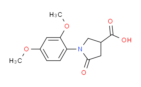 CAS No. 133749-24-3, 1-(2,4-Dimethoxyphenyl)-5-oxopyrrolidine-3-carboxylic acid