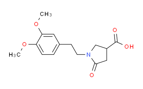 CAS No. 85263-80-5, 1-(3,4-Dimethoxyphenethyl)-5-oxopyrrolidine-3-carboxylic acid