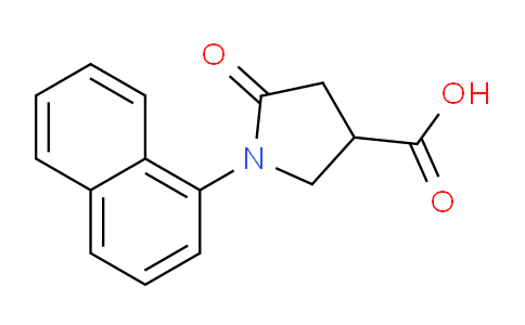 CAS No. 340319-91-7, 1-(Naphthalen-1-yl)-5-oxopyrrolidine-3-carboxylic acid