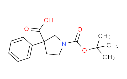 CAS No. 889654-10-8, 1-(tert-Butoxycarbonyl)-3-phenylpyrrolidine-3-carboxylic acid