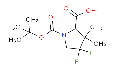CAS No. 905302-02-5, 1-(tert-Butoxycarbonyl)-4,4-difluoro-3,3-dimethylpyrrolidine-2-carboxylic acid