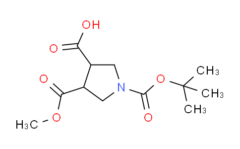 CAS No. 902835-87-4, 1-(tert-Butoxycarbonyl)-4-(methoxycarbonyl)pyrrolidine-3-carboxylic acid