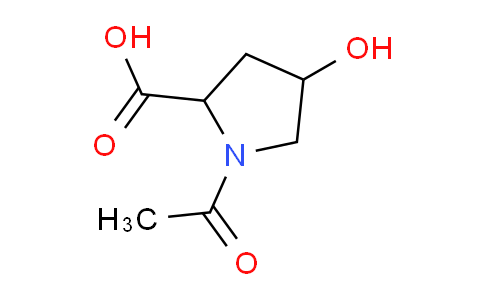 CAS No. 869721-94-8, 1-Acetyl-4-hydroxypyrrolidine-2-carboxylic acid