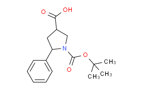 CAS No. 885277-76-9, 1-Boc-5-Phenylpyrrolidine-3-carboxylic acid