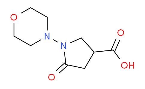 CAS No. 1086380-62-2, 1-Morpholino-5-oxopyrrolidine-3-carboxylic acid