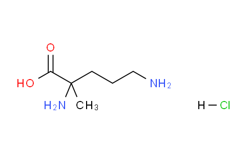 CAS No. 52372-32-4, 2,5-Diamino-2-methylpentanoic acid hydrochloride