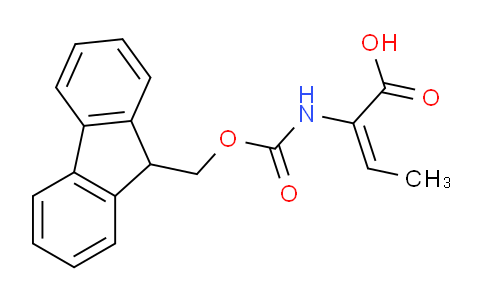 CAS No. 198545-98-1, 2-((((9H-Fluoren-9-yl)methoxy)carbonyl)amino)but-2-enoic acid