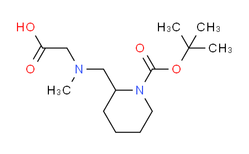CAS No. 1353943-48-2, 2-(((1-(tert-Butoxycarbonyl)piperidin-2-yl)methyl)(methyl)amino)acetic acid