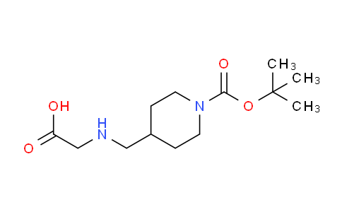 CAS No. 1353983-45-5, 2-(((1-(tert-Butoxycarbonyl)piperidin-4-yl)methyl)amino)acetic acid