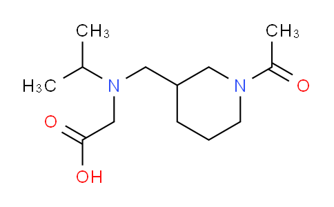 CAS No. 1353987-79-7, 2-(((1-Acetylpiperidin-3-yl)methyl)(isopropyl)amino)acetic acid