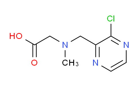 CAS No. 1353956-64-5, 2-(((3-Chloropyrazin-2-yl)methyl)(methyl)amino)acetic acid