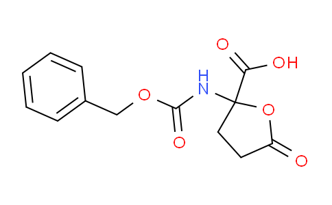 CAS No. 104754-51-0, 2-(((Benzyloxy)carbonyl)amino)-5-oxotetrahydrofuran-2-carboxylic acid