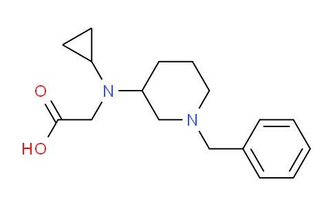 CAS No. 1353947-10-0, 2-((1-Benzylpiperidin-3-yl)(cyclopropyl)amino)acetic acid